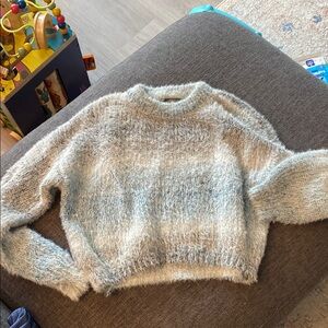 Cropped Fuzzy Sweater